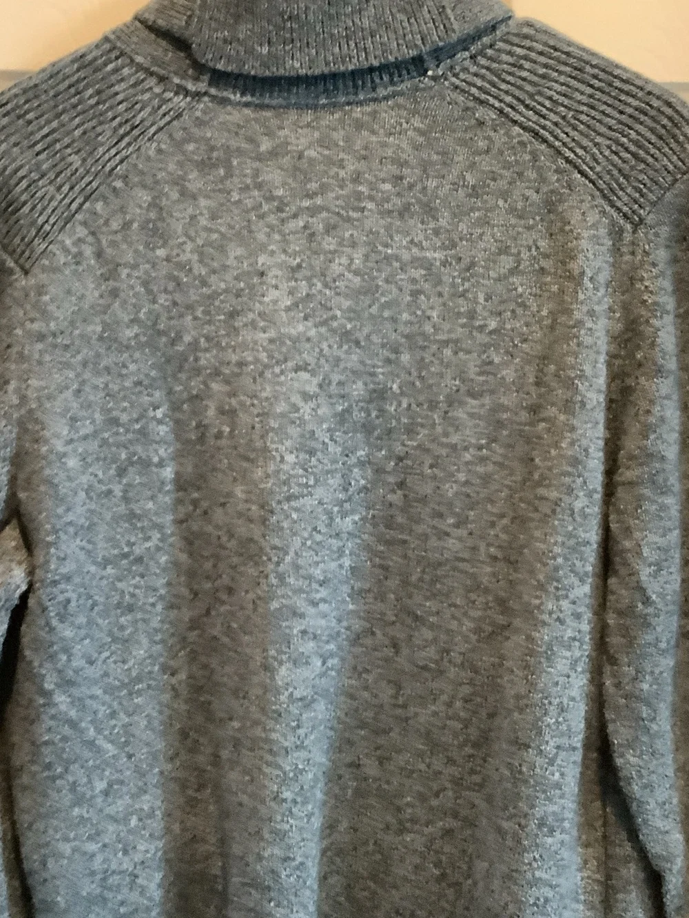 Joseph Abboud Men’s Shawl-Collar Gray V-Neck Sweater, wool blend
